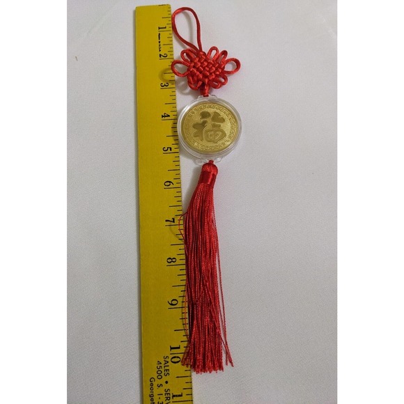 Chinese Dragon Red Knot Wall Car Hanging Feng Shui Lucky Wealth Prosperity St#2 - Picture 5 of 5